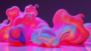 Organic Meets Digital: A Fluid Experience – free AI stock image