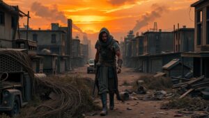 Overgrown Ruins of a Lost World – free AI stock image
