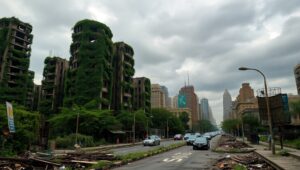 Overgrown Ruins of a Lost World 8Ht – free AI stock image
