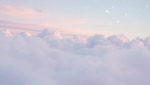 Pastel Dreamscape Under Starry – free AI stock image