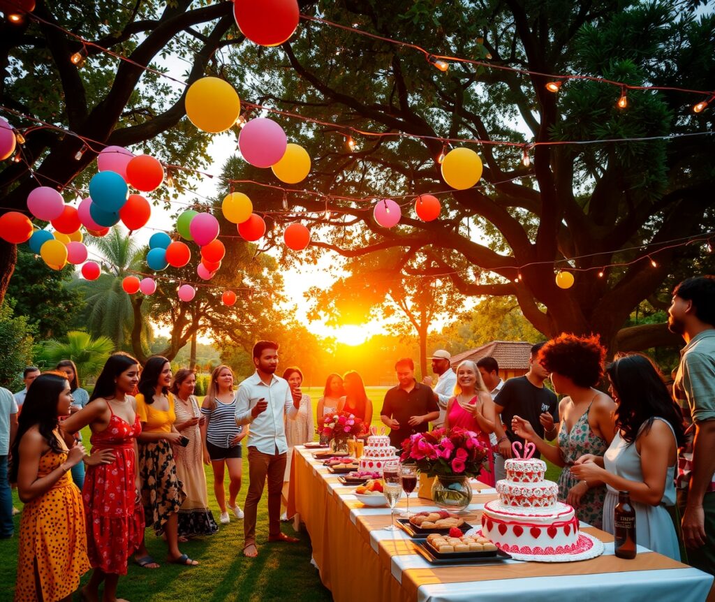 People Celebrating at a Festive Gathering – free AI stock image