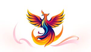 Phoenix Logo Design Concept – free AI stock image