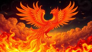 Phoenix Rising: A Tattoo Journey – free AI stock image