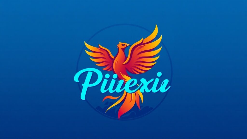 Phoenix Rising Logo Design s4a – free AI stock image
