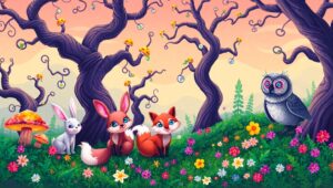 Pixelated Enchanted Forest Adventure – free AI stock image