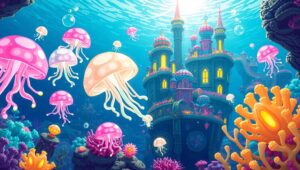 Pixelated Underwater Wonderland – free AI stock image