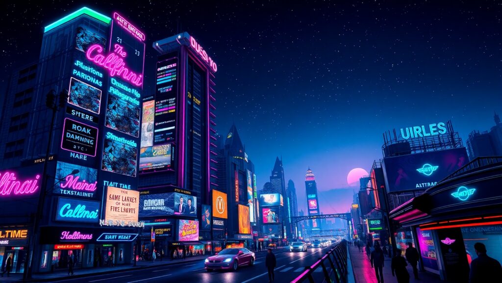 Retro Futuristic Urban Dreams – free AI stock image