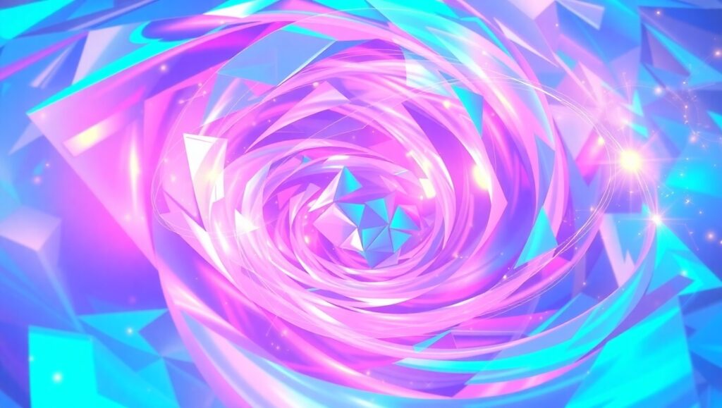 Rhythmic Dance of Colors – free AI stock image