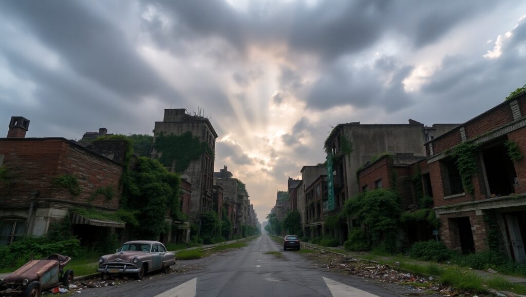 Ruins of a Forgotten World – free AI stock image