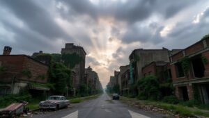 Ruins of a Forgotten World – free AI stock image