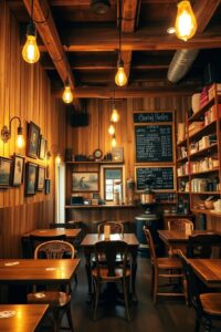 Rustic Vintage Cafe with Antique Decor – free AI stock image