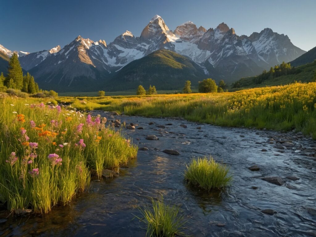 A Scenic Journey Through Majestic Landscapes – free AI stock image