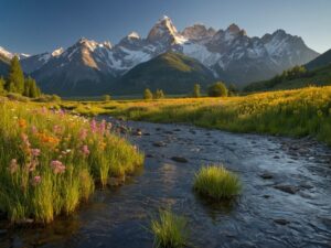 A Scenic Journey Through Majestic Landscapes – free AI stock image