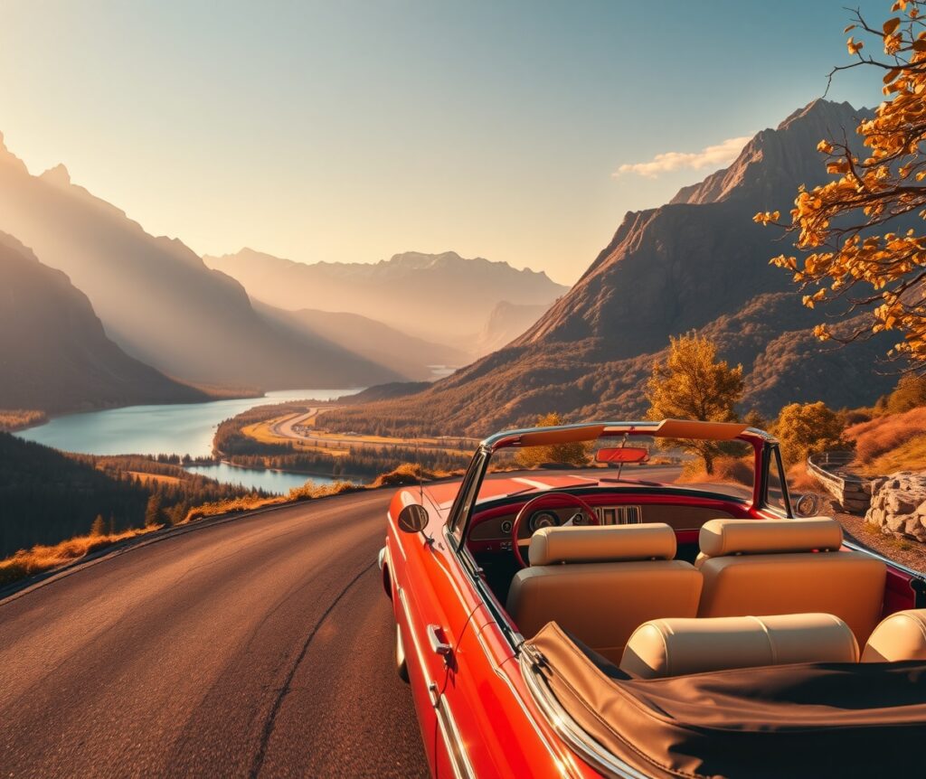 A Scenic Road Trip Through Majestic Landscapes – free AI stock image