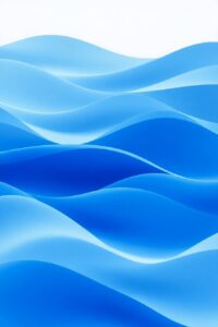 Serene Abstract Blue Wave Background – free AI stock image