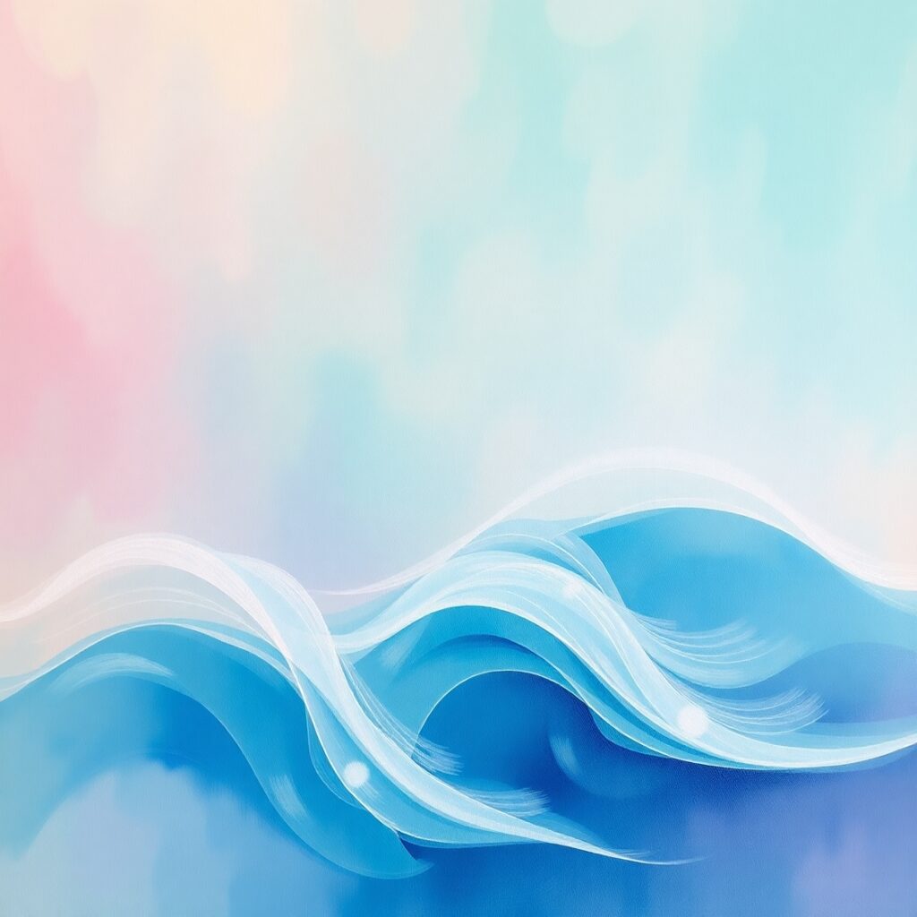Serene Abstract Landscape with Gentle Waves – free AI stock image
