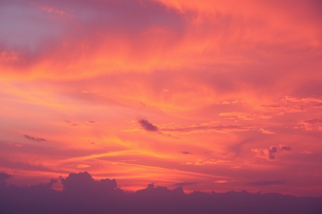 Serene Gradient Sunset Background – free AI stock image