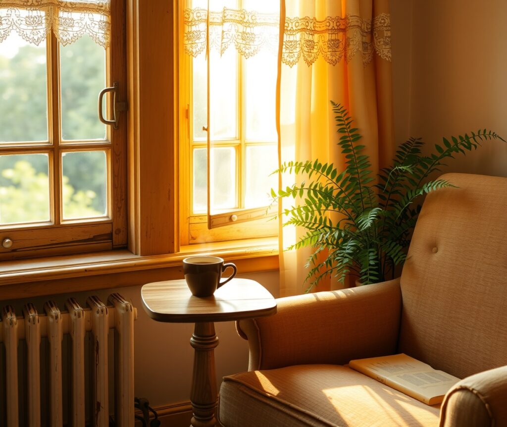 Serene Morning Coffee by the Window – free AI stock image