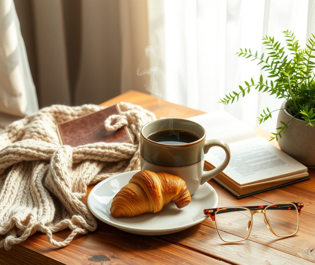 Serene Morning Coffee Ritual at Home – free AI stock image