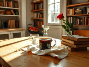Serene Morning Coffee Routine at Home – free AI stock image