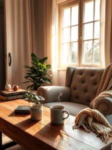 A Serene Morning Routine at Home – free AI stock image