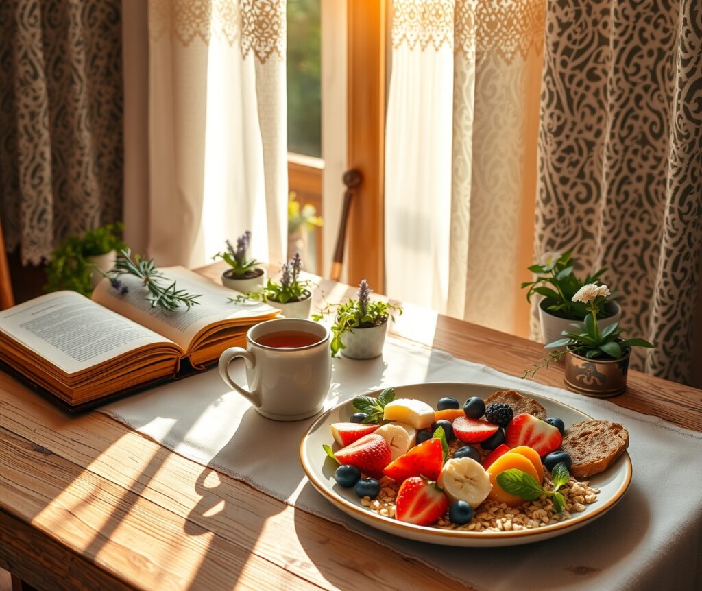 Serene Morning Routine in a Cozy Home – free AI stock image
