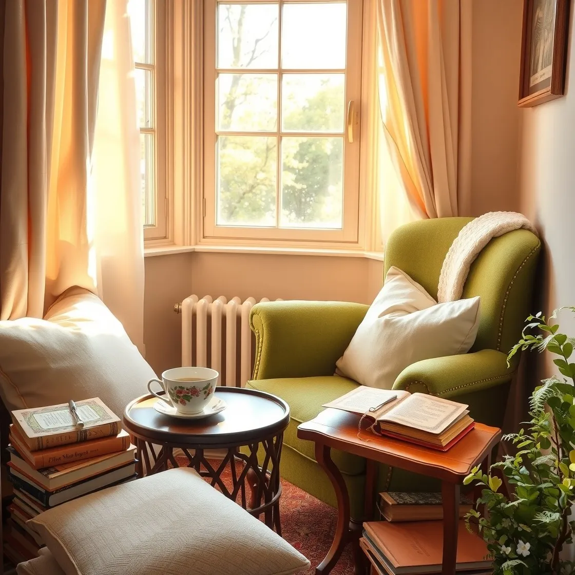 Serene Morning Routine with a Good Book