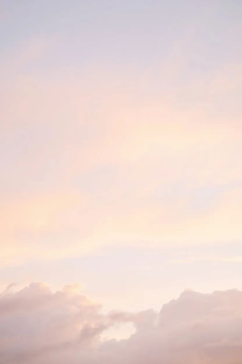 Serene Pastel Sky with Soft Clouds