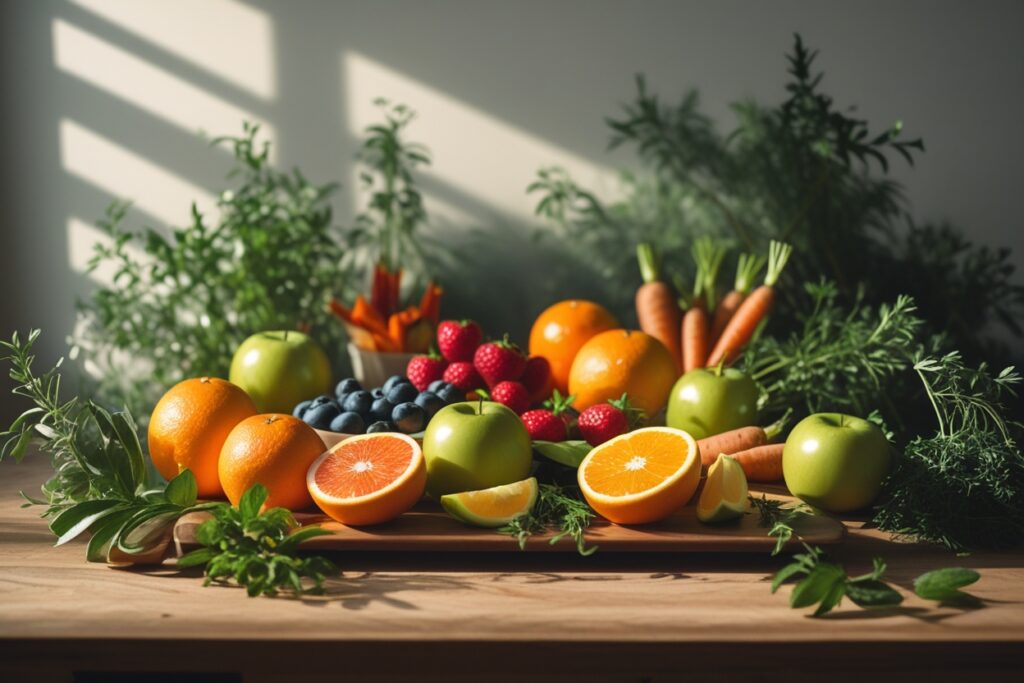 Serene Still Life of Comfort Foods – free AI stock image