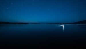 Serenity at the Starry Lake – free AI stock image