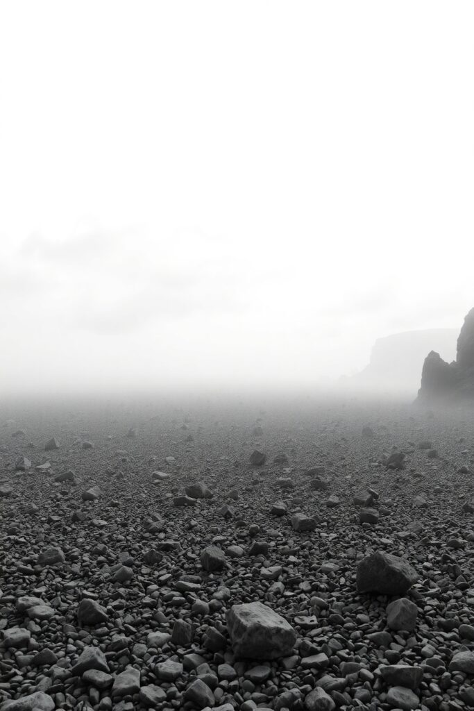 Shades of Gray: Abstract Monochrome Landscape – free AI stock image