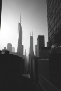 Shades of Grey in Urban Landscapes – free AI stock image