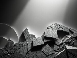 Shadows and Light in Monochrome – free AI stock image