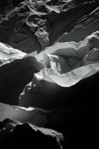 Shadows and Light in Monochrome – free AI stock image