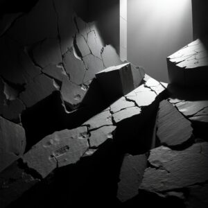 Shadows and Light in Monochrome – free AI stock image
