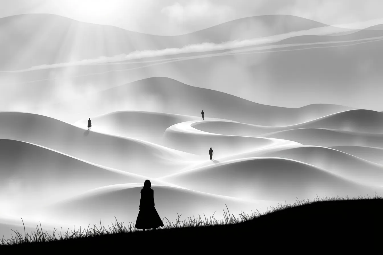 Shadows and Light in Monochrome Bliss