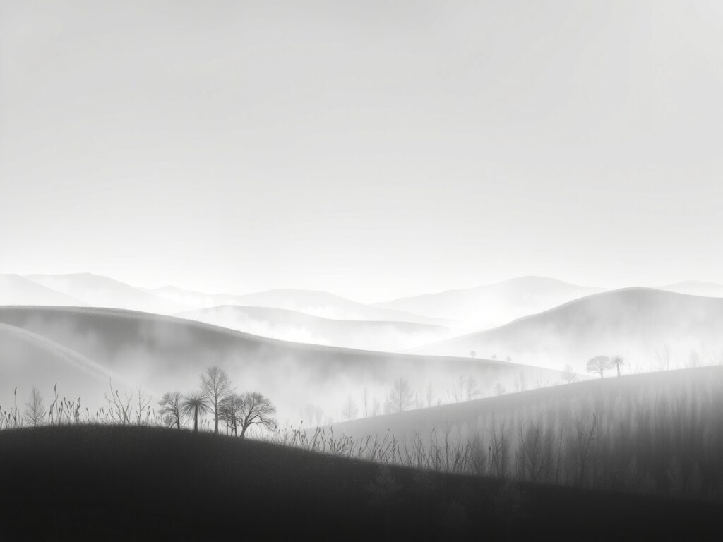 Shadows and Light in Monochrome Serenity – free AI stock image