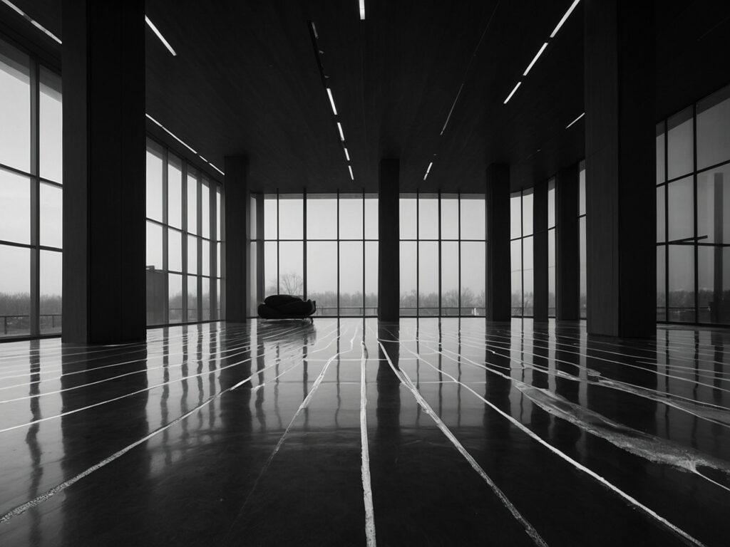 Shadows and Lights in Monochrome Bliss – free AI stock image
