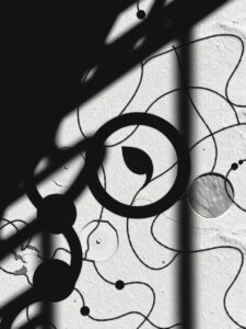 Shadows and Shapes in Monochrome – free AI stock image