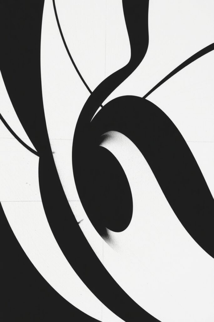 Shadows and Shapes in Monochrome Palette – free AI stock image