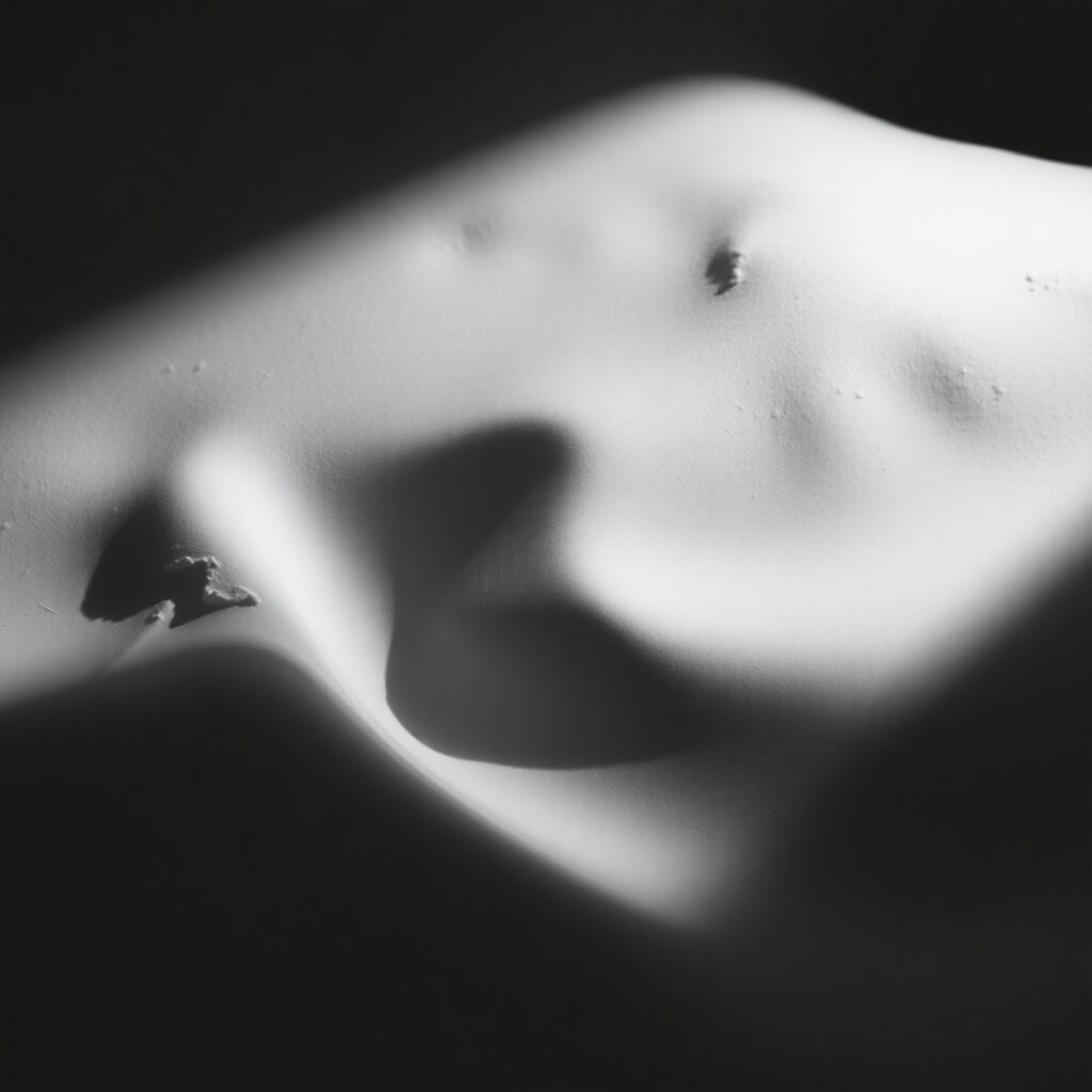 Shadows and Shapes in Monochrome Serenity – free AI stock image