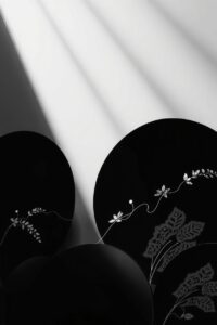 Shadows and Silhouettes in Monochrome – free AI stock image