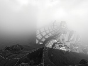 Shadows Play in Monochrome Depths – free AI stock image
