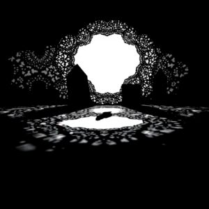 Shadows and Silhouettes in Monochrome World – free AI stock image