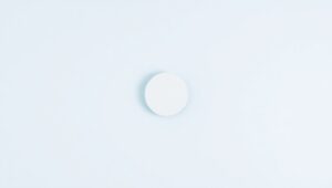 Simplicity in Circle and Color – free AI stock image