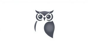 Sleek Minimalist Owl Logo Design – free AI stock image