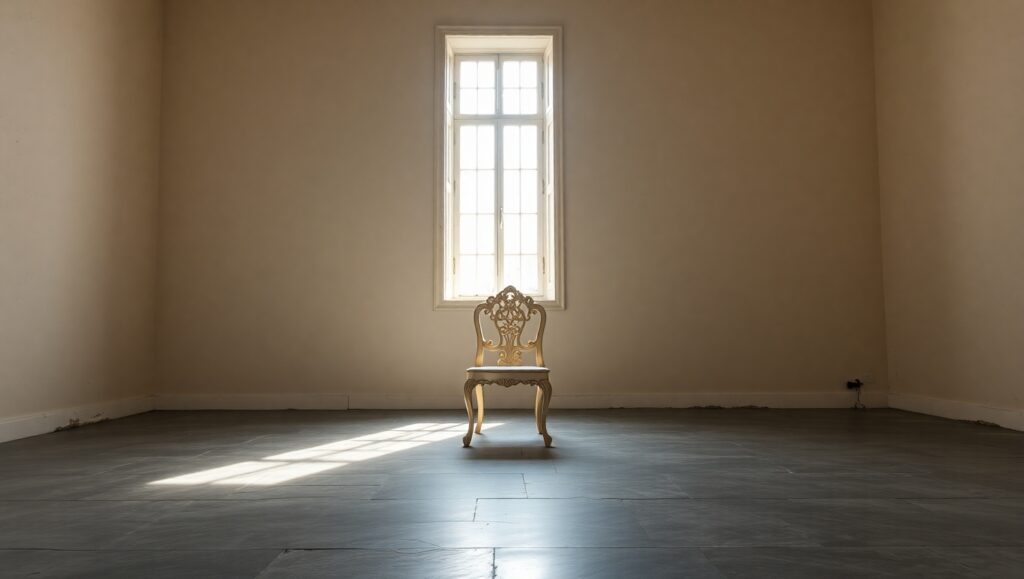 Solitude in Minimalism – free AI stock image