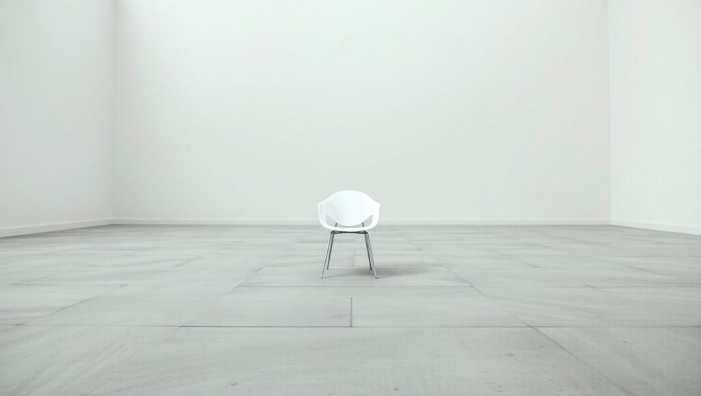 Solitude in Minimalist Spaces – free AI stock image