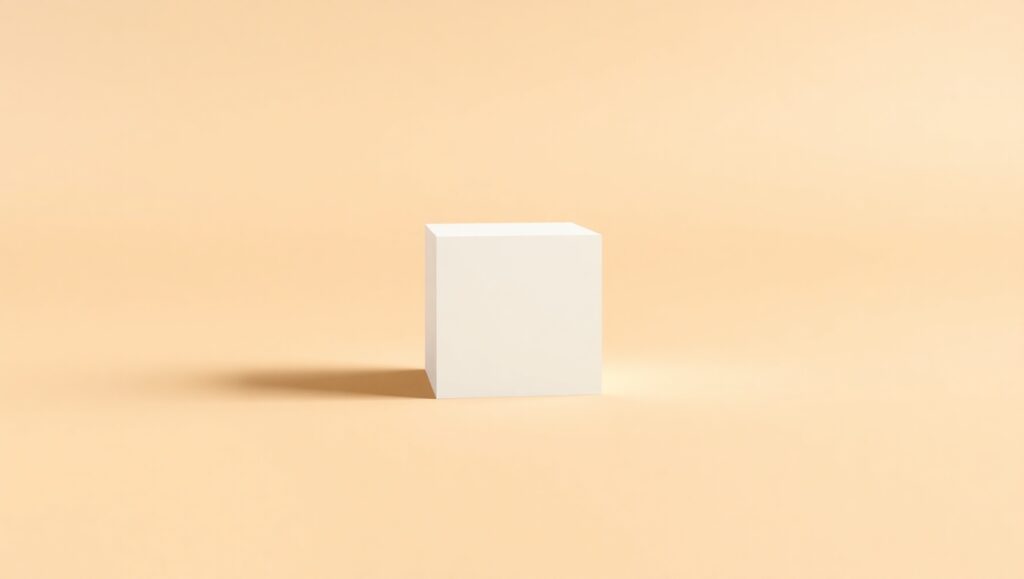 Solitude of the White Cube – free AI stock image