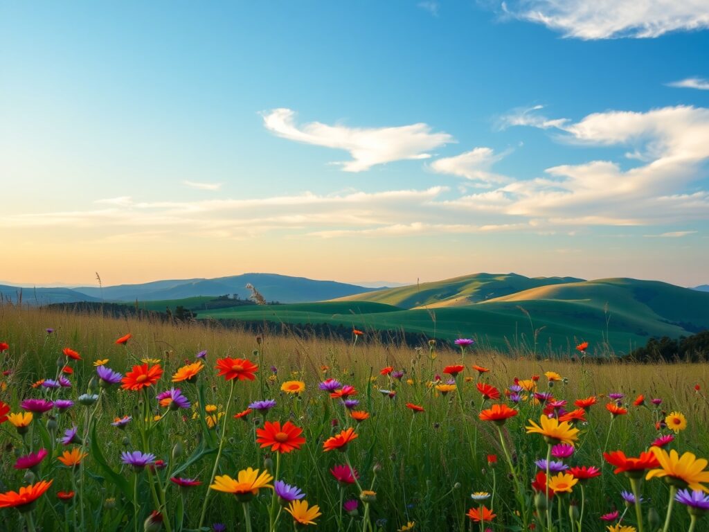 A Spectrum of Vibrant Colors in Nature – free AI stock image